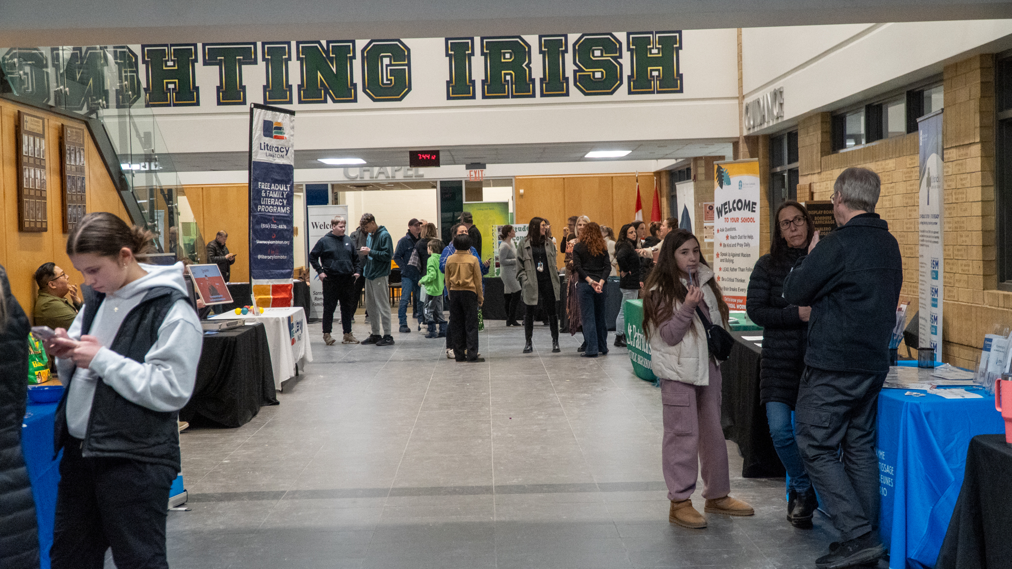 leadlearner21c's tweet card. Future Fighting Irish got a glimpse of life at St. Patrick’s Catholic High School during the annual Open House on February 19, 2025. The event welcomed hundreds of Grade 7 and 8 students and their...