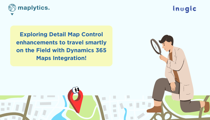 Maplytics's tweet card. In this blog, explore the hidden features of maps integrated within Dynamics 365 CRM for improved Field Management