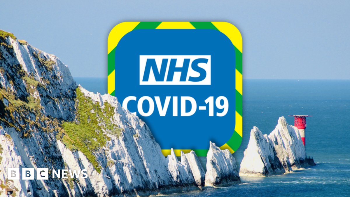 whynotq's tweet card. The first version of the NHS England and Wales app was trialled on the Isle of Wight.