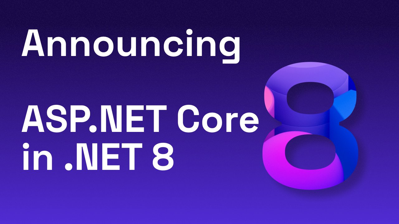 aspnet's tweet card. .NET 8 is now available! Check out all the new features and improvements in ASP.NET Core in this release.