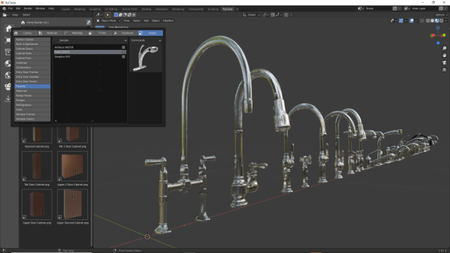 ProBlender's tweet card. You can save objects to the Home Builder Library to extend the available faucets, cabinet doors handles, and entry door handles. How to Create the Model This is where your knowledge of Blender come…