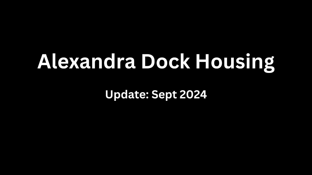 NELCouncil's tweet card. Alexandra Dock update Sept 24