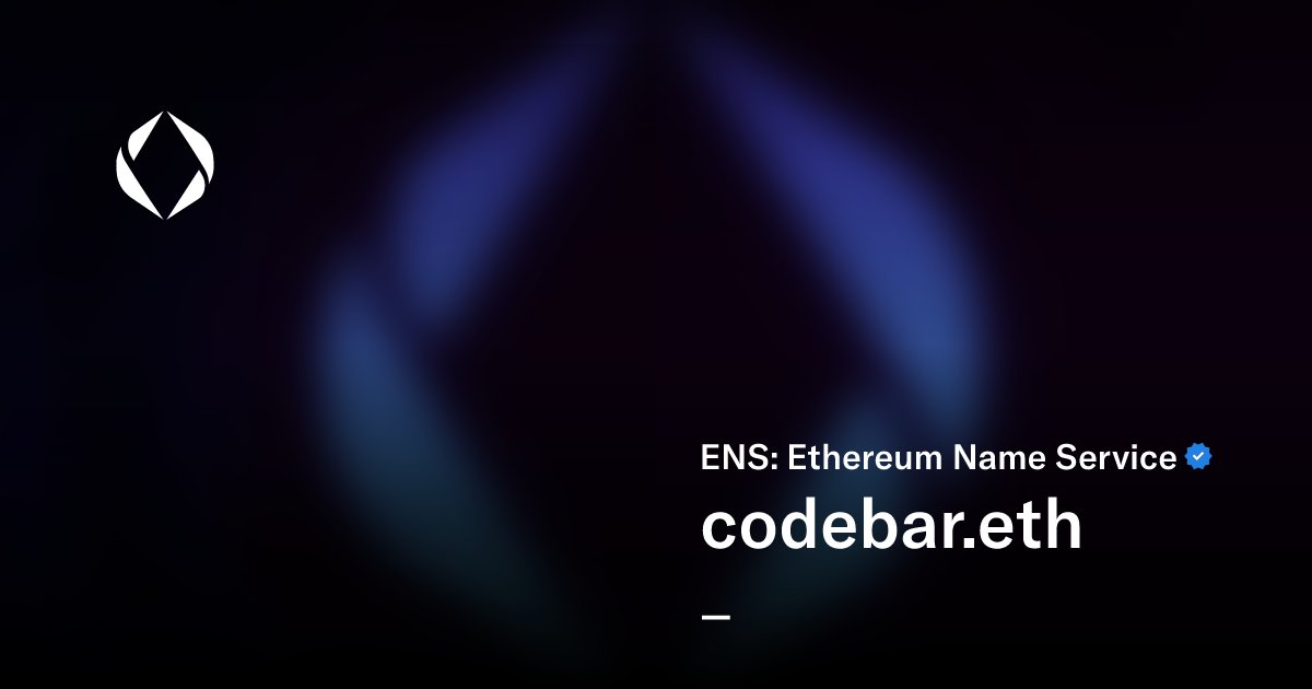 12w3b_eth's tweet card. Ethereum Name Service (ENS) domains are secure domain names for the decentralized world. ENS domains provide a way for users to map human readable names to blockchain and non-blockchain resources,...