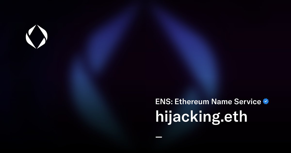 12w3b_eth's tweet card. Ethereum Name Service (ENS) domains are secure domain names for the decentralized world. ENS domains provide a way for users to map human readable names to blockchain and non-blockchain resources,...