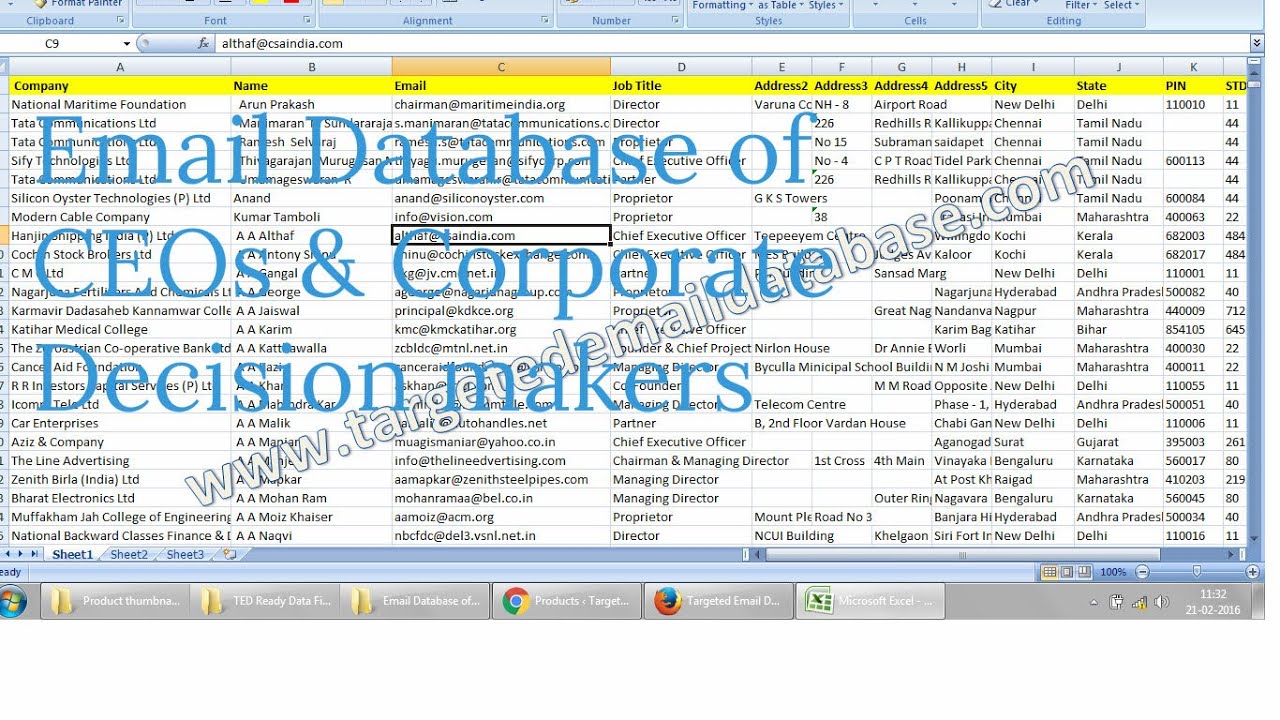 TED_Data's tweet card. Indian Email Database of CEOs & Corporate Decision Makers-CEOs Email...