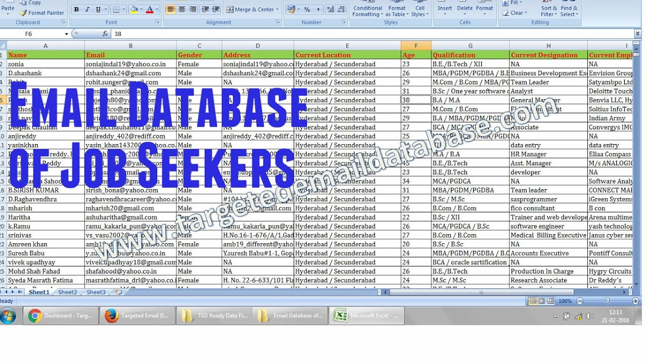 TED_Data's tweet card. Indian Email Database of Job Seekers- Email id list of Job seekers-...