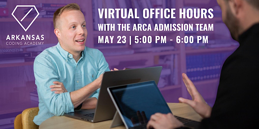 arcoding's tweet card. Join our team for an informal virtual Q&A session about our application process, new program offerings, and more!