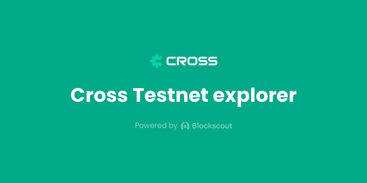 henrychang10000's tweet card. Cross Testnet blockchain explorer - View Cross Testnet stats | Blockscout