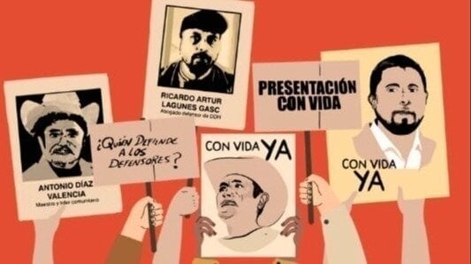 CCalpulli's tweet card. Demandamos presentación con vida de Ricardo Arturo Lagunes Gasca y Antonio Díaz Valencia