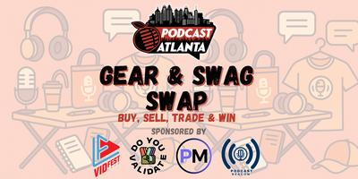 MathewPassy's tweet card. Come swap your podcast gear and grab some cool swag at our event!