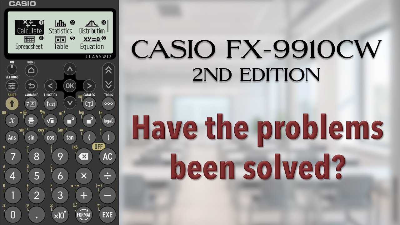 GuideCalculator's tweet card. Casio fx-9910CW 2nd Edition - First Look | #casiocalculator #review...