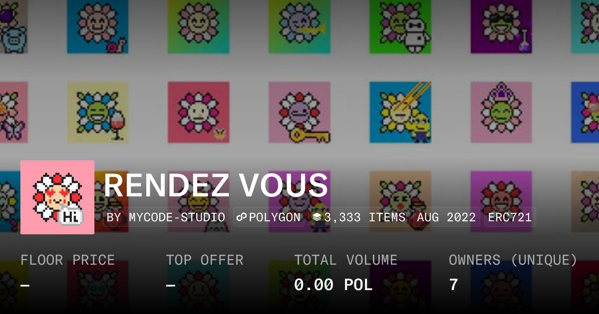 mycode_studio's tweet card. Take one of These Flowers with love for your Rendez-Vous .