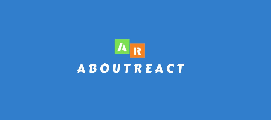 AboutReact's tweet card. About React
