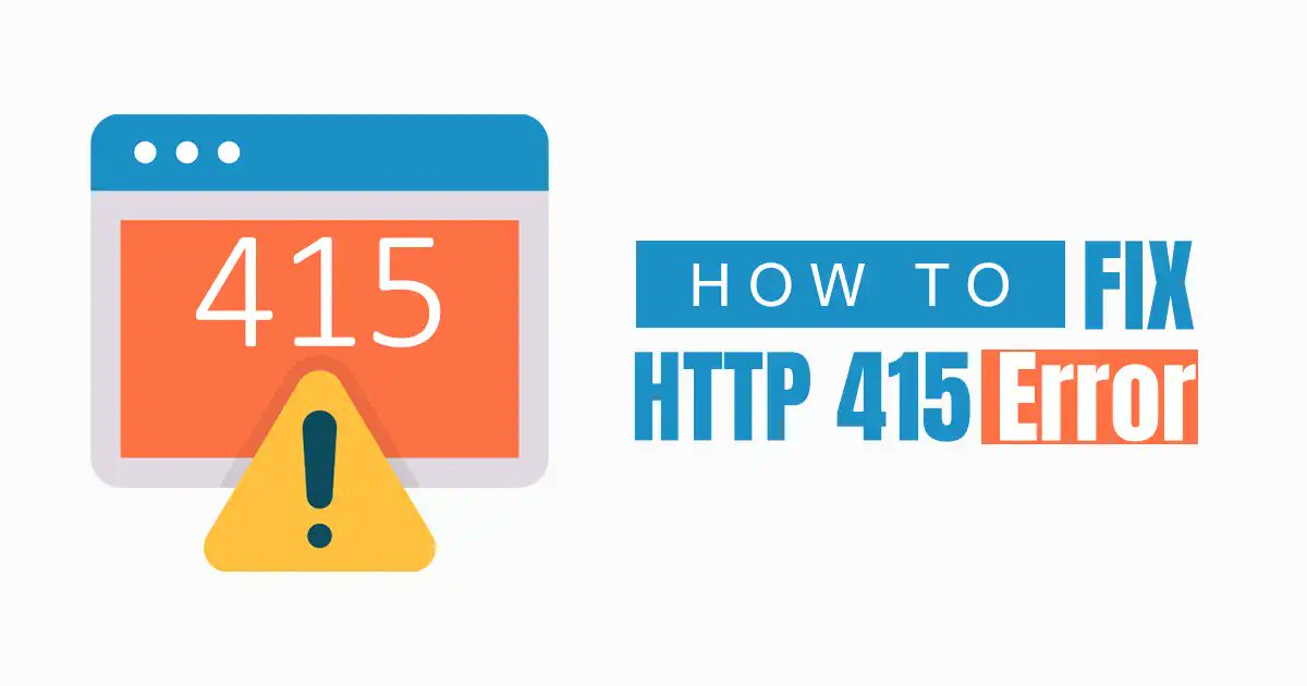 WebsiteVidya's tweet card. In this article, we will understand this error type, explore the causes and provide a comprehensive guide on how to fix the HTTP 415 error.
