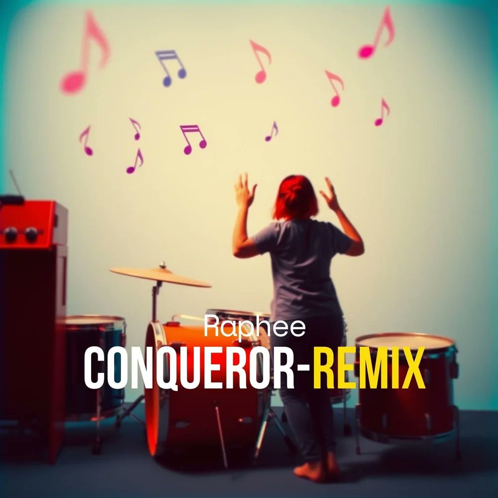 basopage's tweet card. Conqueror Remix song from Raphee. Release Date: October 22, 2025.