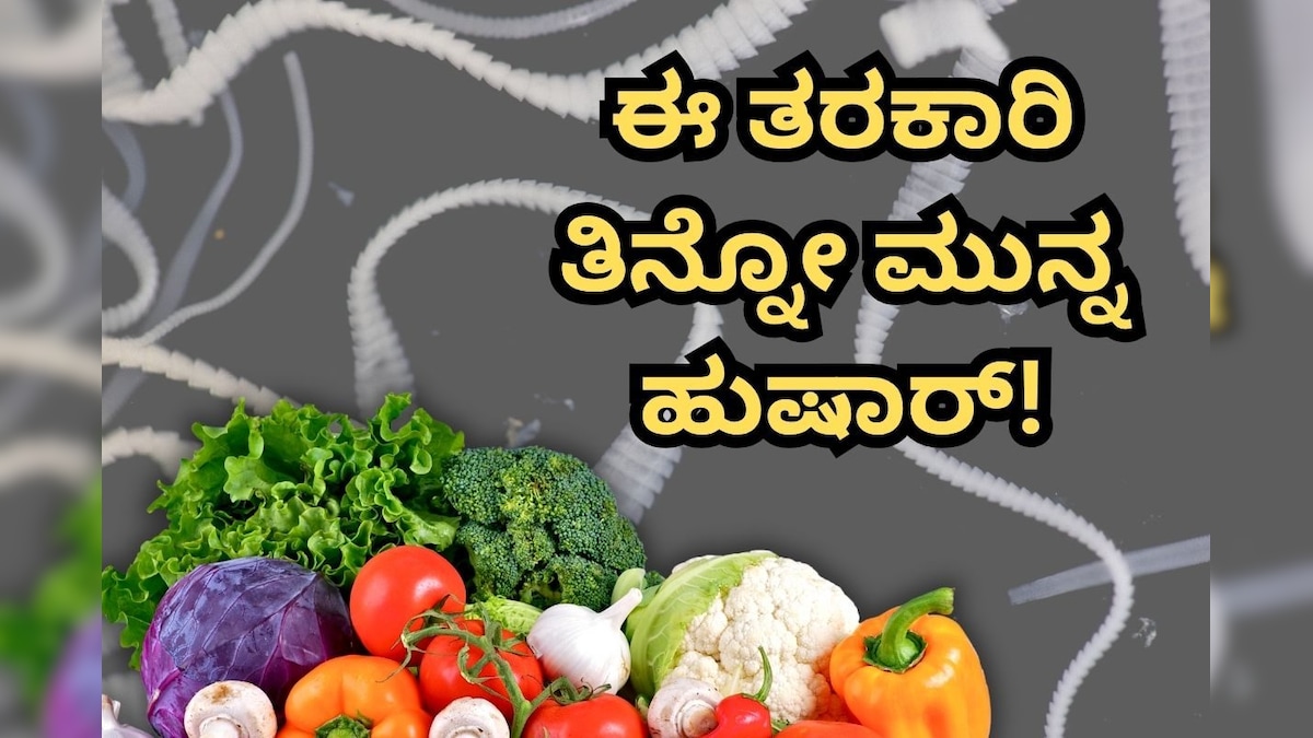 News18Kannada's tweet card. Tapeworms: ನಾವು ದಿನನಿತ್ಯ ಬಳಸುವ ತರಕಾರಿಗಳೇ ನಮ್ಮ ಆರೋಗ್ಯಕ್ಕೆ ಮಾರಕವಾಗಬಹುದು ಎನ್ನುವುದು ಗೊತ್ತಾ? ಕಾರಣ ಇದರಲ್ಲಿರುವ ಇದೊಂದು ಜೀವಿ. ಹಾಗಾದ್ರೆ ಯಾವುದು ಆ ಜೀವಿ? ಯಾವುದು ಆ ತರಕಾರಿ? ಇಲ್ಲಿದೆ ಮಾಹಿತಿ…