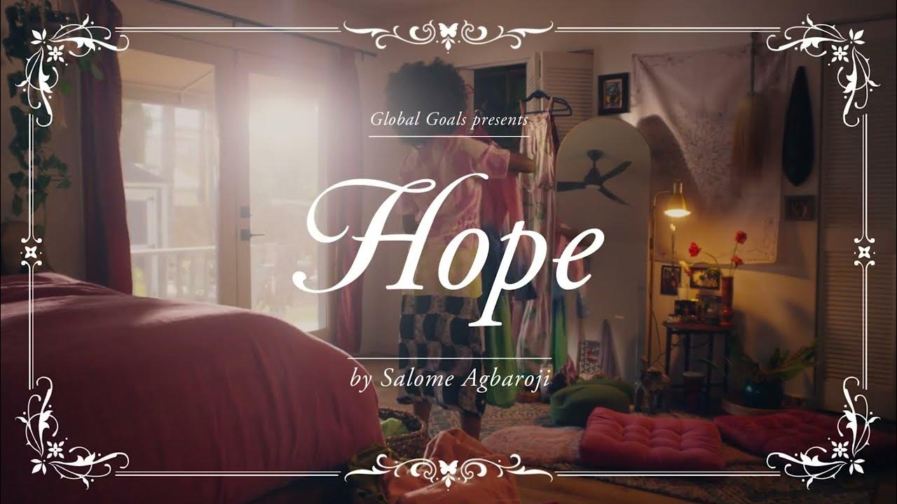 CastletroyC's tweet card. The Global Goals Presents Hope by Salome Agbaroji
