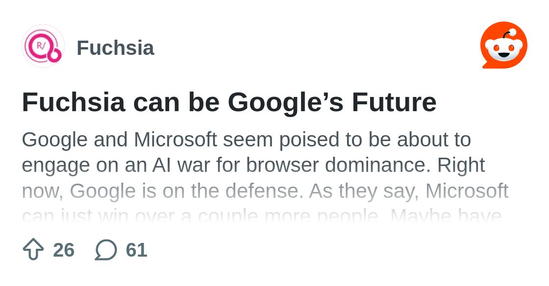 r_fuchsia's tweet card. Explore this post and more from the Fuchsia community