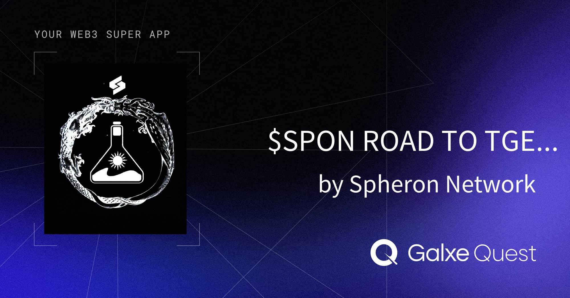 spheron's tweet card. Join $SPON ROAD TO TGE WHITELISTING by Spheron Network on Galxe. Collect NFT and OAT badges to enhance your web3 presence and reputation.