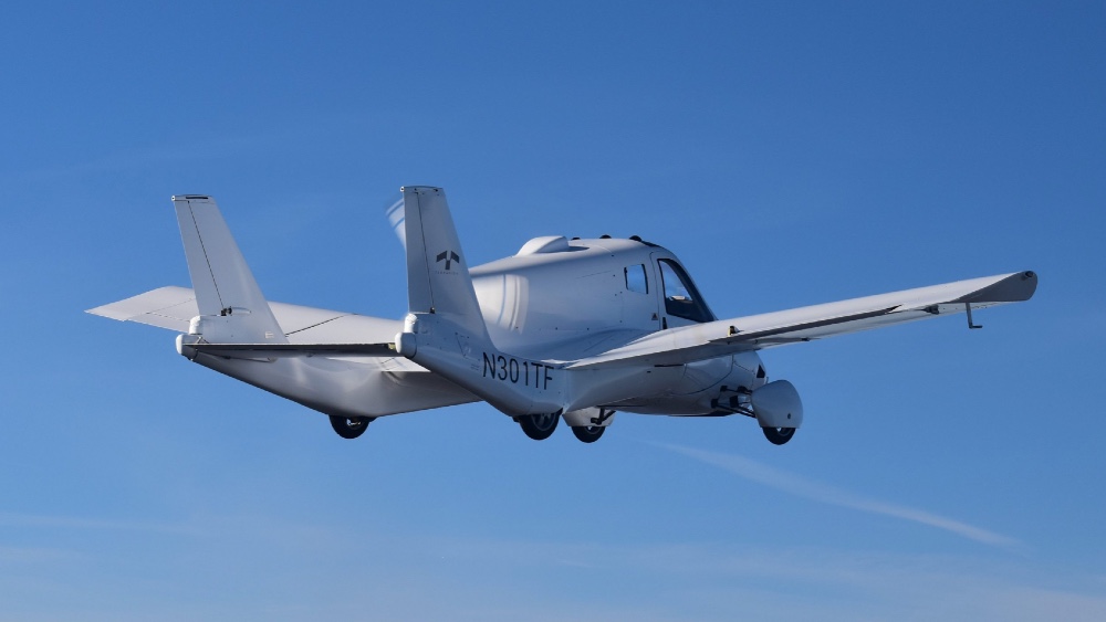 SpaceTechTweetz's tweet card. Terrafugia's Transition has a Special Light-Sport Aircraft certificate, but the US company needs to finish the car to make it street legal.