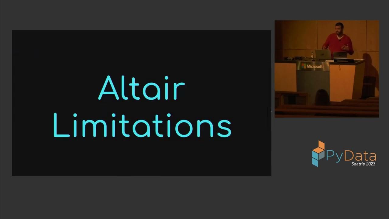 jonmmease's tweet card. Jon Mease - Scaling Altair visualizations with VegaFusion | PyData...