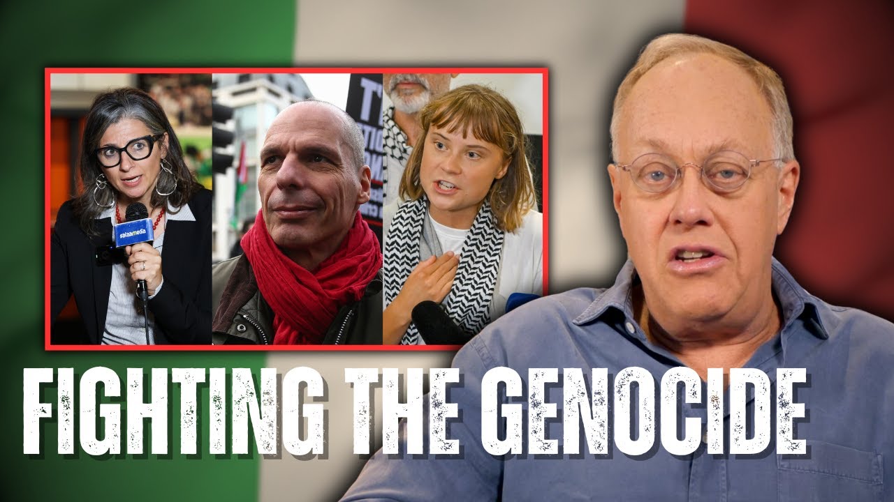 ChrisLynnHedges's tweet card. JOIN US in Italy to Support the Nationwide Strike Against Israel!