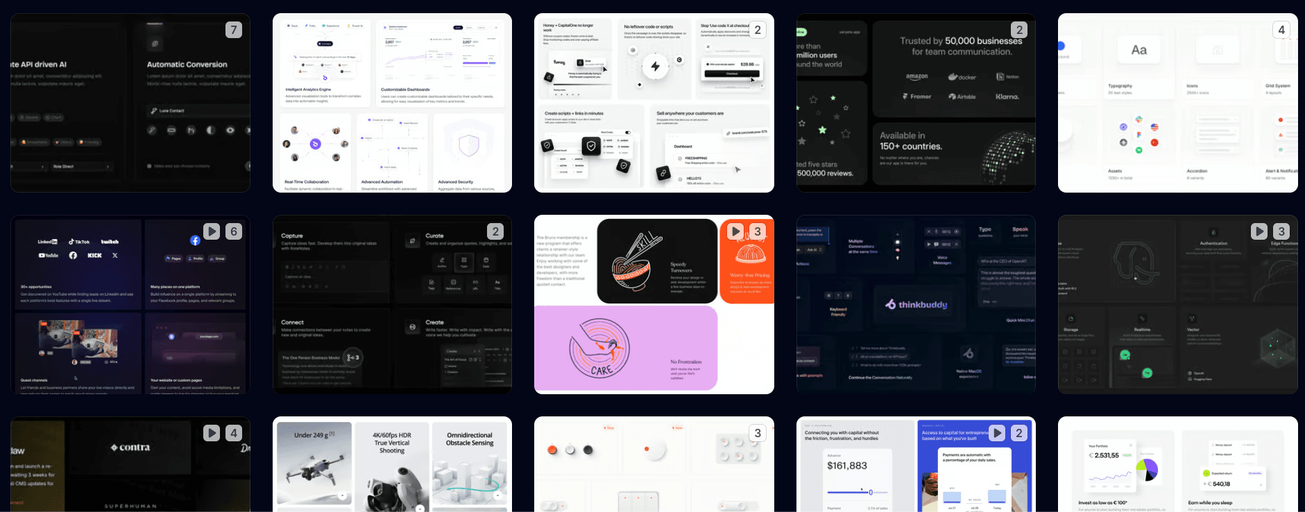 Synmek's tweet card. Bento design for websites represents an organized, content-rich, modular layout that is both visually engaging and highly practical.