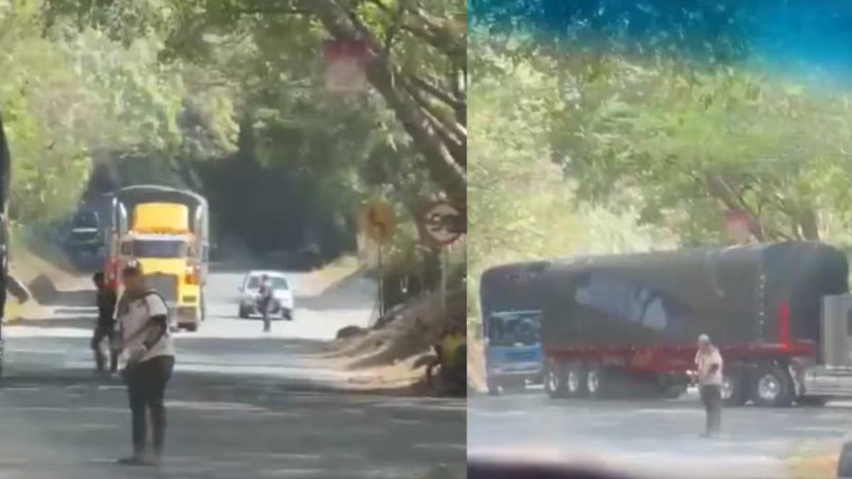 elcolombiano's tweet card. Un retén ilegal en la Vía Panamericana dejó un muerto y tres heridos, incluida una niña de dos años, aumentando la tensión en el Cauca.