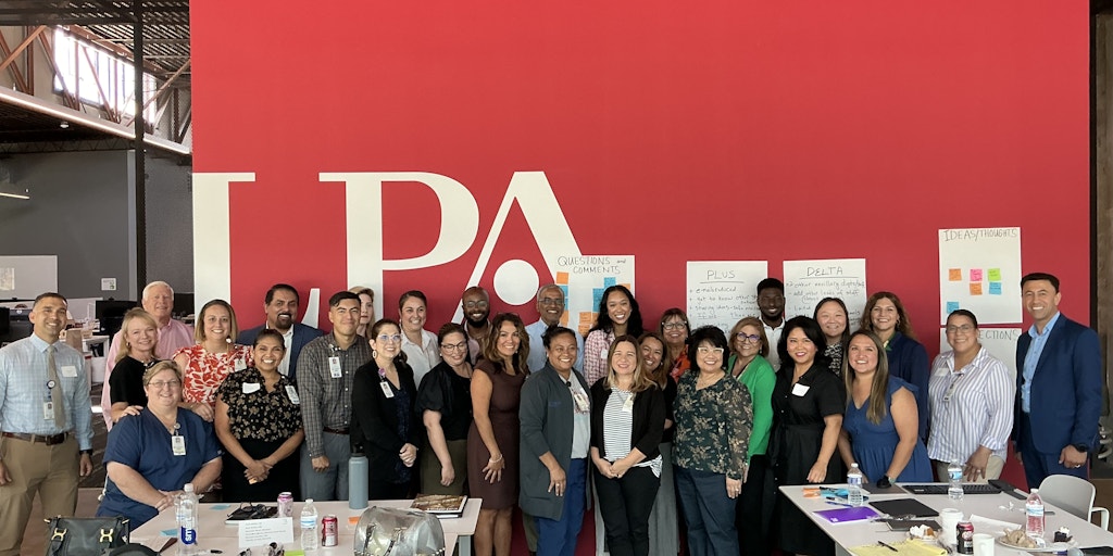 LPAinc's tweet card. LPA Hosts Healthcare Workshop with University Health Focused on Lean Design Thinking & Operational Best Practices