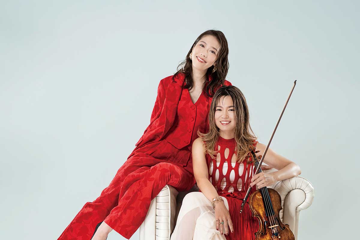 bravo_tweet's tweet card. 左：挾間美帆　右：滝 千春 ©KOHÁN 　異なるジャンルで世界的に活躍するヴァイオリニストの滝千春とジャズ作…