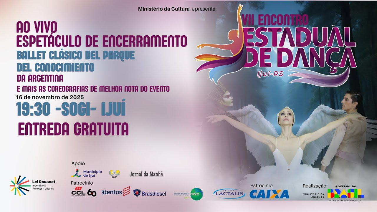 PCMisiones's tweet card. 16-11-2025 Espetáculo de encerramento do VII ENCONTRO ESTADUAL DE...