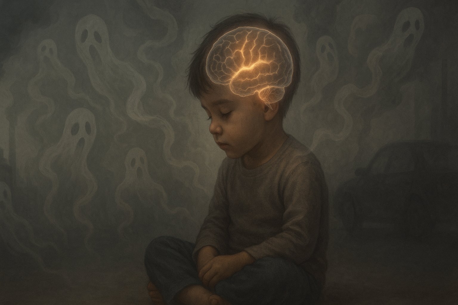 austinperlmd's tweet card. The Hidden Risk to Children’s Brains Health    Our early years are among the most transformational for our health. From body to brain, perpetual, rapid and long-lasting change rewires and reprograms...