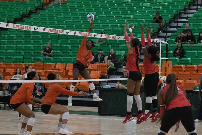 FAMU_VB's tweet card. Rattlers secure 3-set sweep over Jackson State