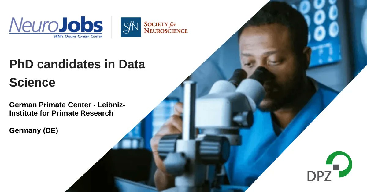 StefanTreue's tweet card. The German Primate Center seeks to fill several positions for PhD candidates in Data Science.