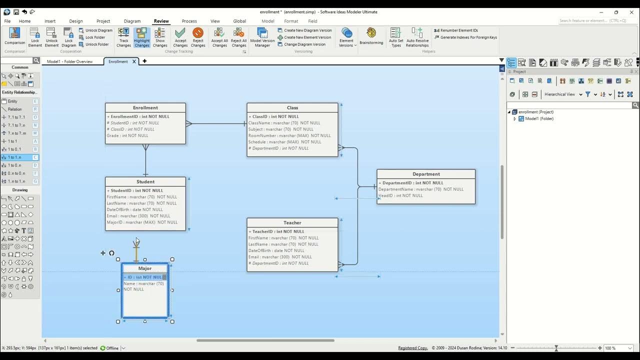 software_ideas's tweet card. Creating a Lookup Table in Entity-Relationship Diagram