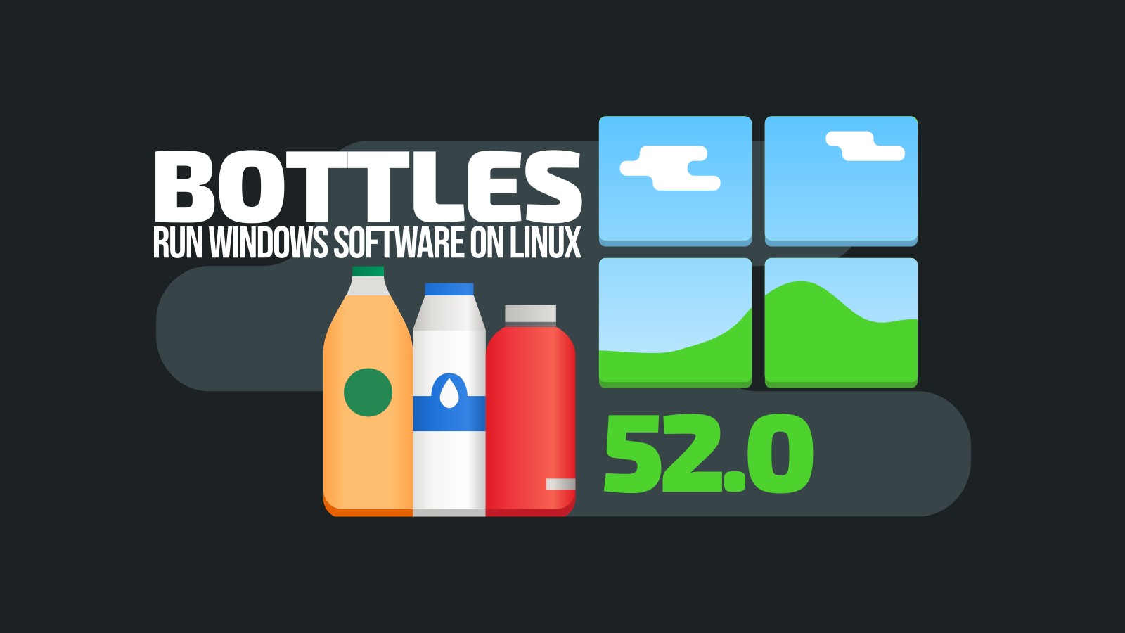 linuxiac's tweet card. Bottles 52.0, a Wine prefix manager for running Windows apps on Linux, adds Sandbox support and a smoother user experience with refined libadwaita integration.