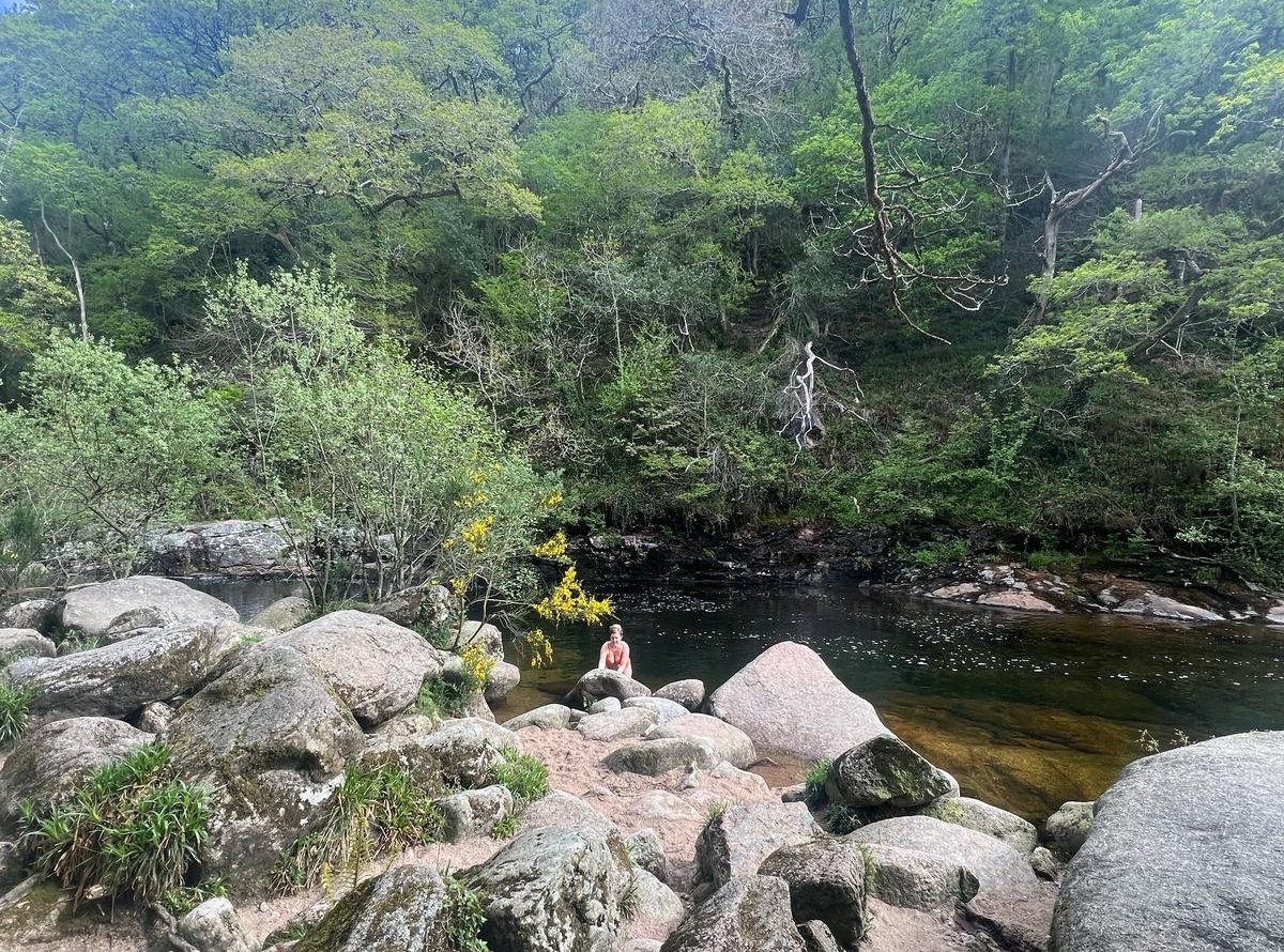 exploringexeter's tweet card. Have you ever swum in a natural pool surrounded by tumbling cascades, dense woodland and the occasional flash of a kingfisher? Well, that's precisely what you'll get at Sharrah Pool!