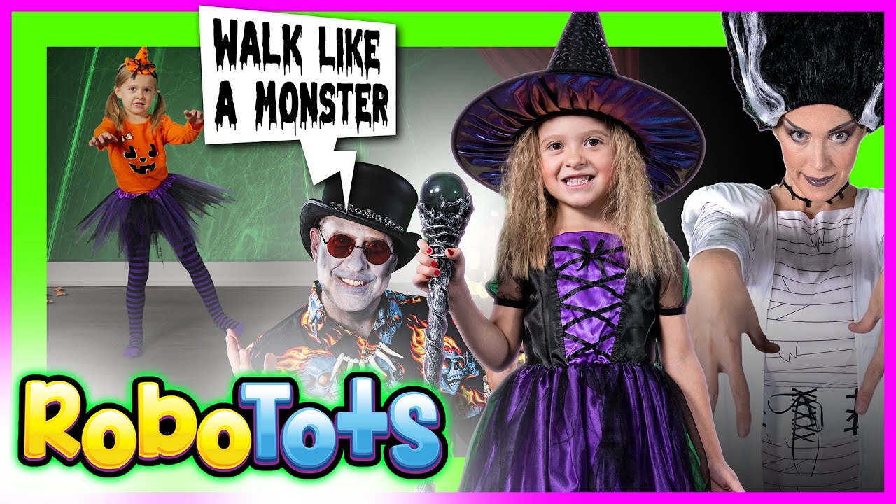 robotots's tweet card. Halloween Kids Fitness Video 👻 Halloween Brain Break for Kids