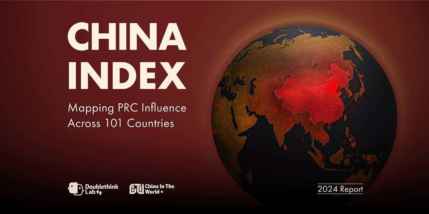 SophieDRich's tweet card. China in the World releases the China Index 2022 Report analyzing PRC influence trends.