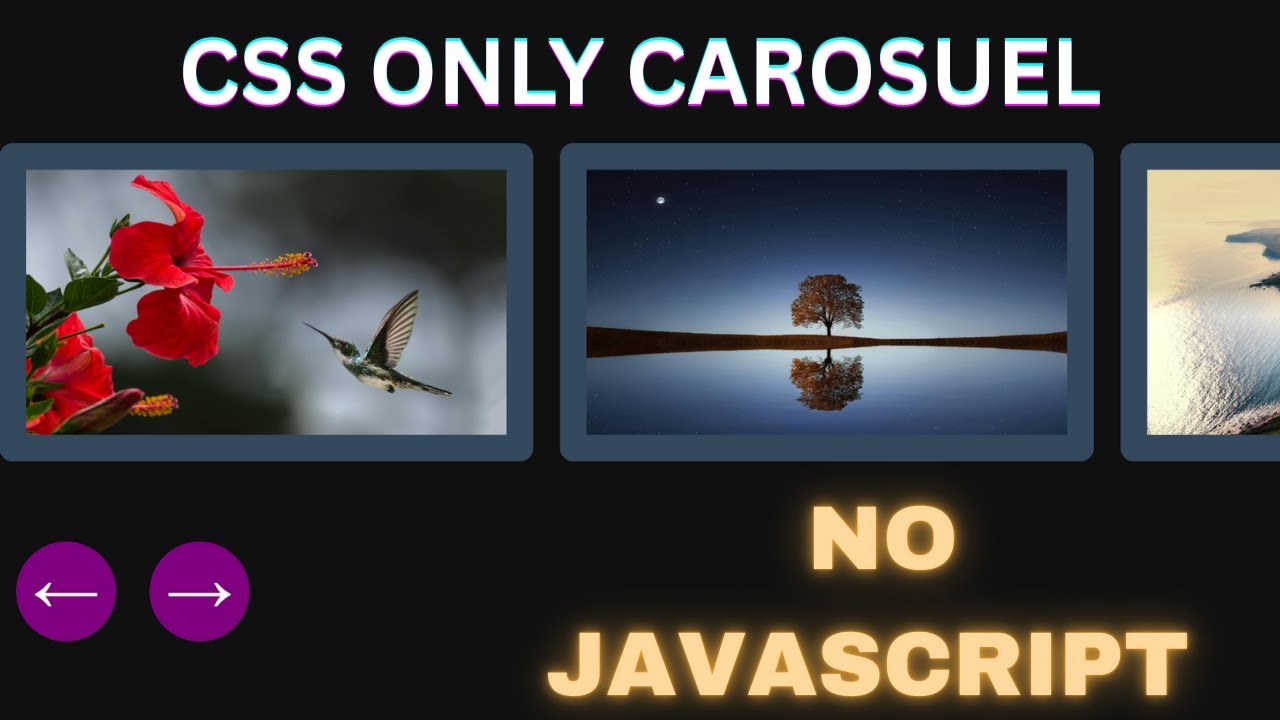 codingcloud24's tweet card. CSS Only Carousel Tutorial in 8 Minutes | Learn CSS ::scroll-button()...