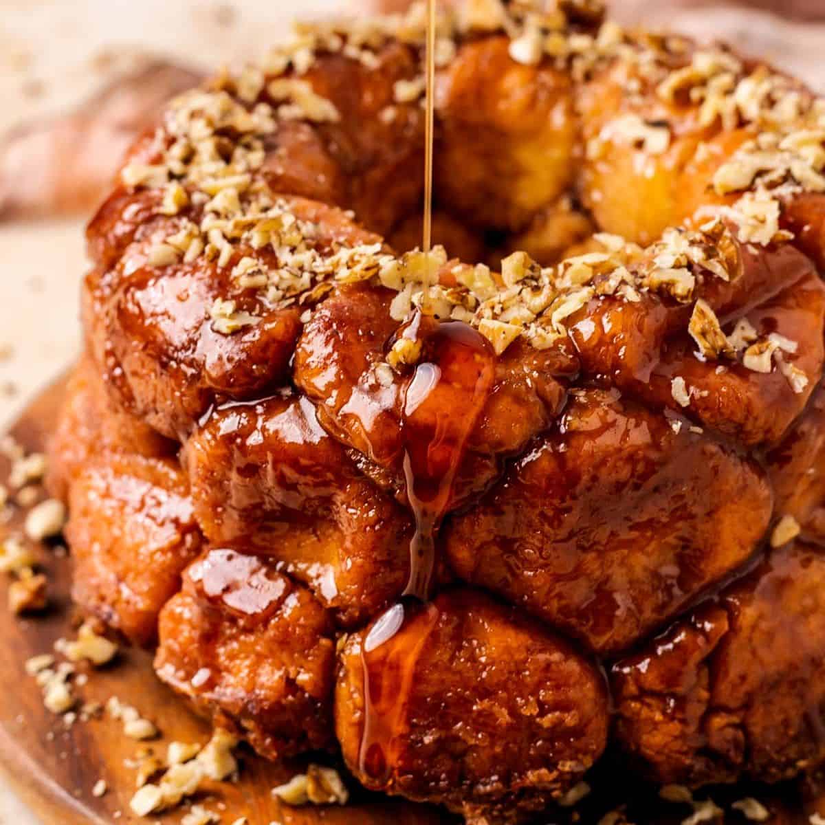 chandiceprobst's tweet card. I love this soft, gooey, pull-apart Gluten-Free Monkey Bread. These bite-sized cinnamon buns are a heavenly dessert that I like to eat for breakfast! From their warm, sticky, caramel glaze to the...