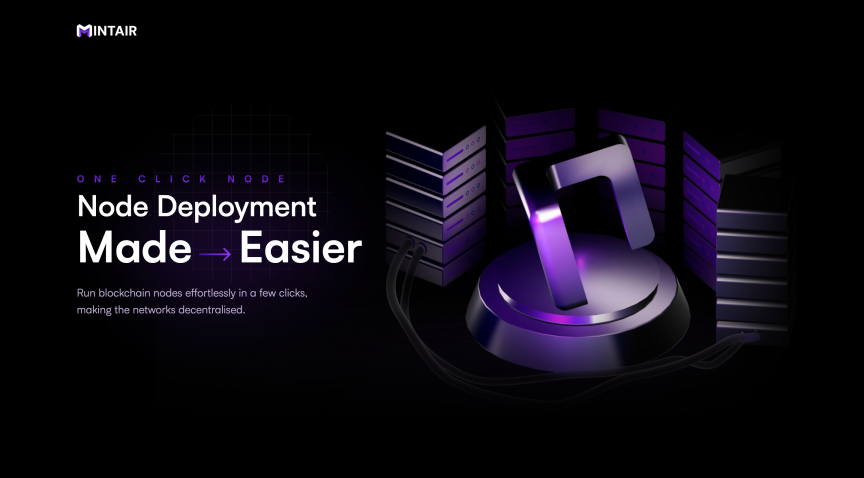 Web3Web455322's tweet card. Run blockchain nodes effortlessly in a few clicks. Making the networks decentralised.