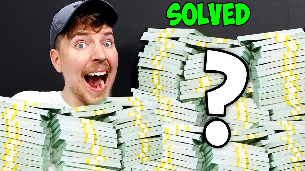 MrBeast's tweet card. Solve This Riddle For $100,000 (Step 1)