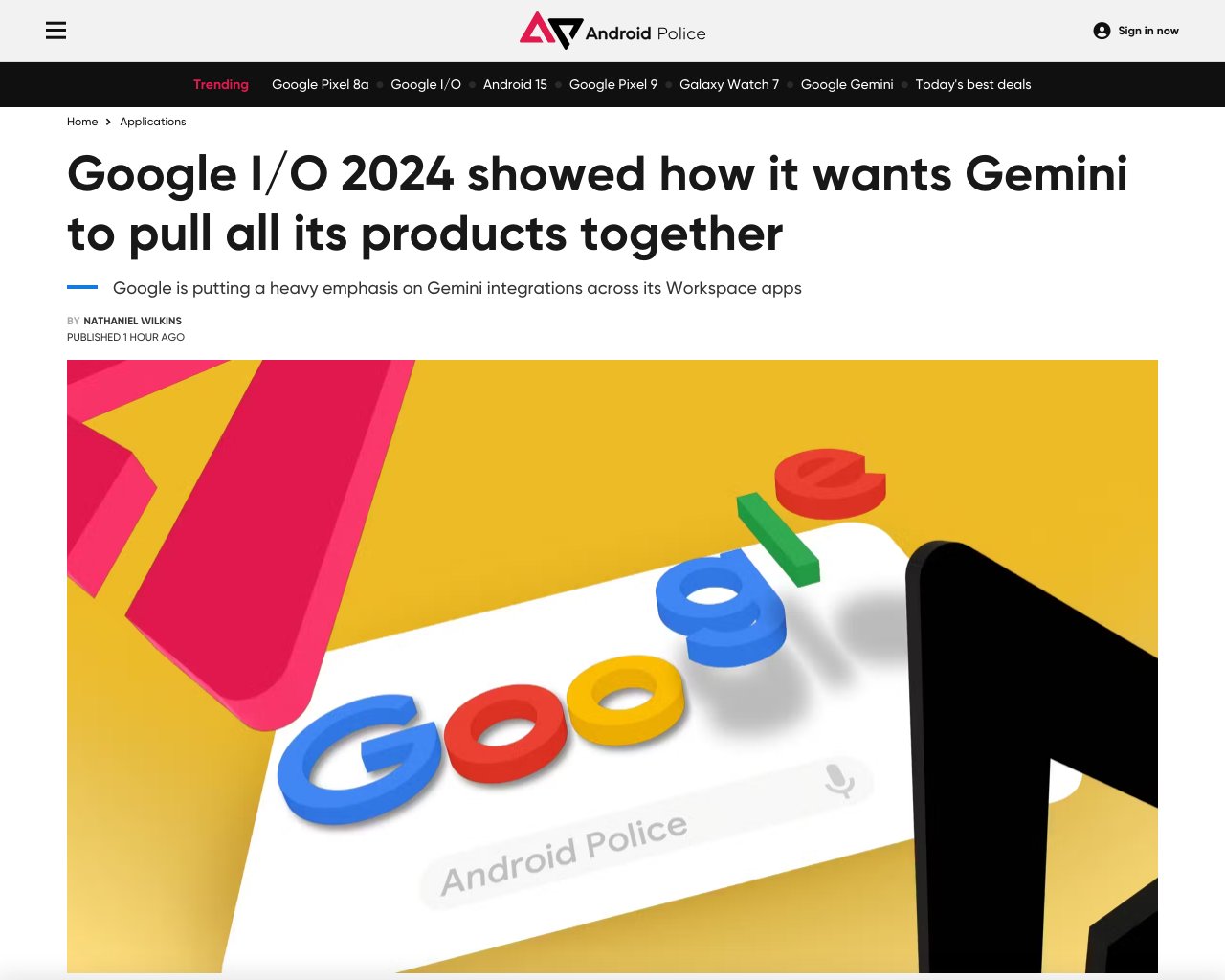 managetech_inc's tweet card. 要約: GoogleはGeminiの統合に重点を置いており、Google Workspaceアプリ全体でその統