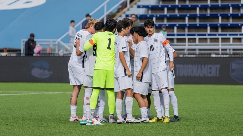 CSUSM_MSoc's tweet card. The Cal State San Marcos men's soccer team (7-8-5) saw its 2025 season come to a close with a 3-0 loss to No. 3 Stanislaus State (16-1-1) in the championship game of the CCAA Tournament on Sunday at...