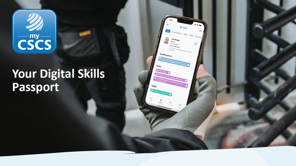 cscs's tweet card. My Skills is part of the My CSCS app – your digital skills passport.