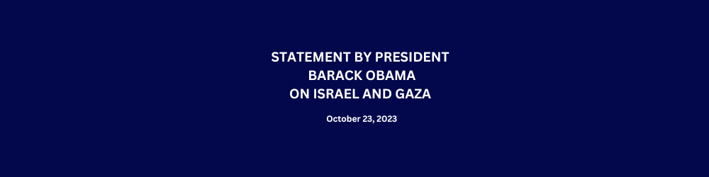 BarackObama's tweet card. It’s been 17 days since Hamas launched its horrific attack against Israel, killing over 1,400 Israeli citizens, including defenseless…