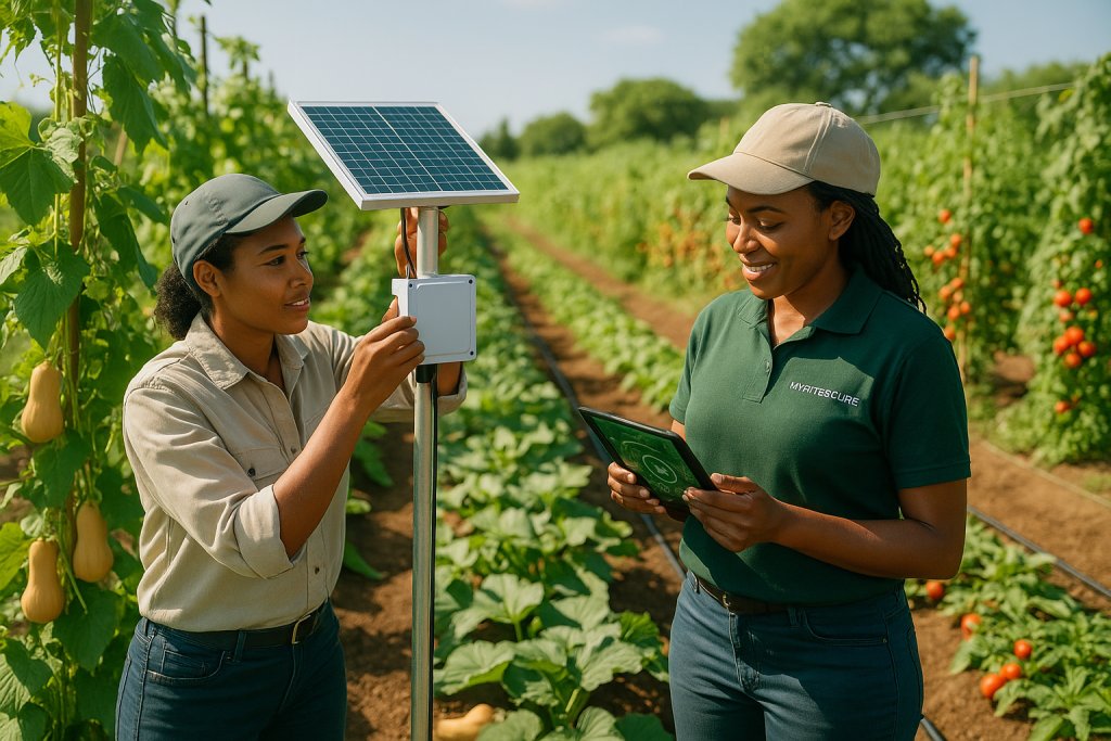 MyBitSecure's tweet card. The future of farming in Africa will take a major leap forward as MyBitSecure will unveil its pioneering Smart AgriTech and Cybersecurity platform at