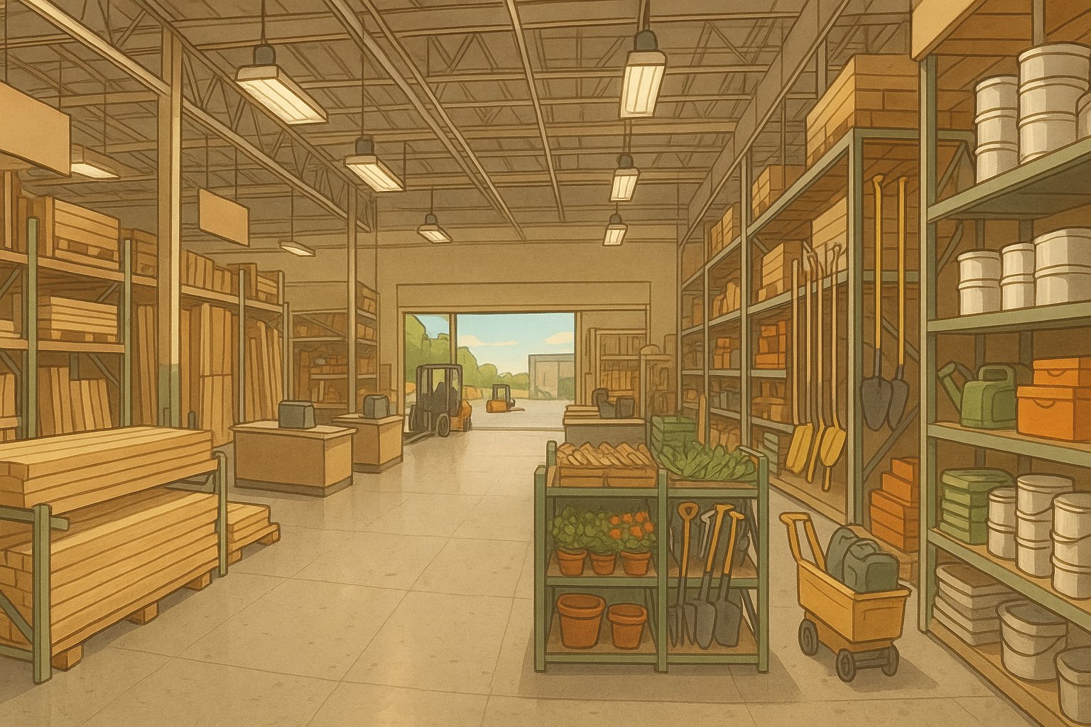 BlogRasu114's tweet card. このブログ記事は、ホームセンター（HC）の運営特性を販売士2級試験対策として詳しく解説しています。DIY型とバラエティ型の違いや、郊外立地・広大な売場での大量販売・低コスト経営のポイント、最近の競合環境や商品政策まで、効率経営と専門性のバランスを学ぶことができます。