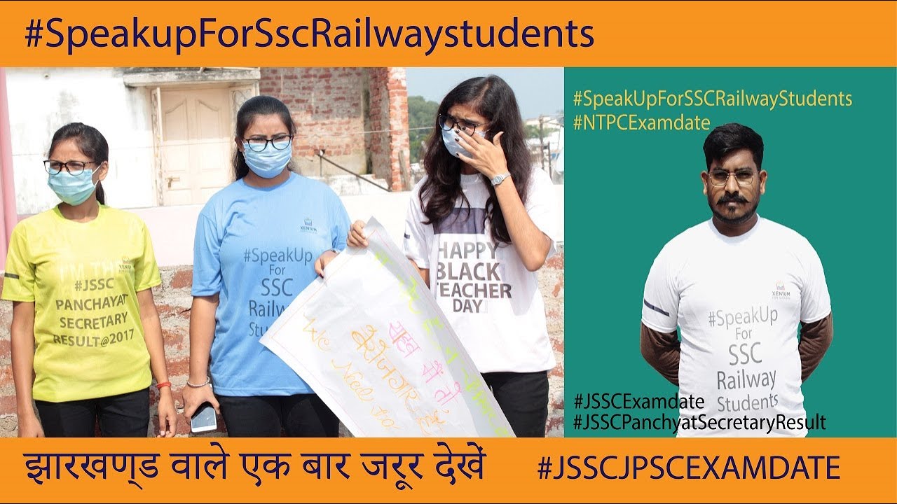 ForXenium's tweet card. #SpeakUpForSSCRailwaystudent | #NTPCEXAMDATE | |#JSSCPanchyatsecret...